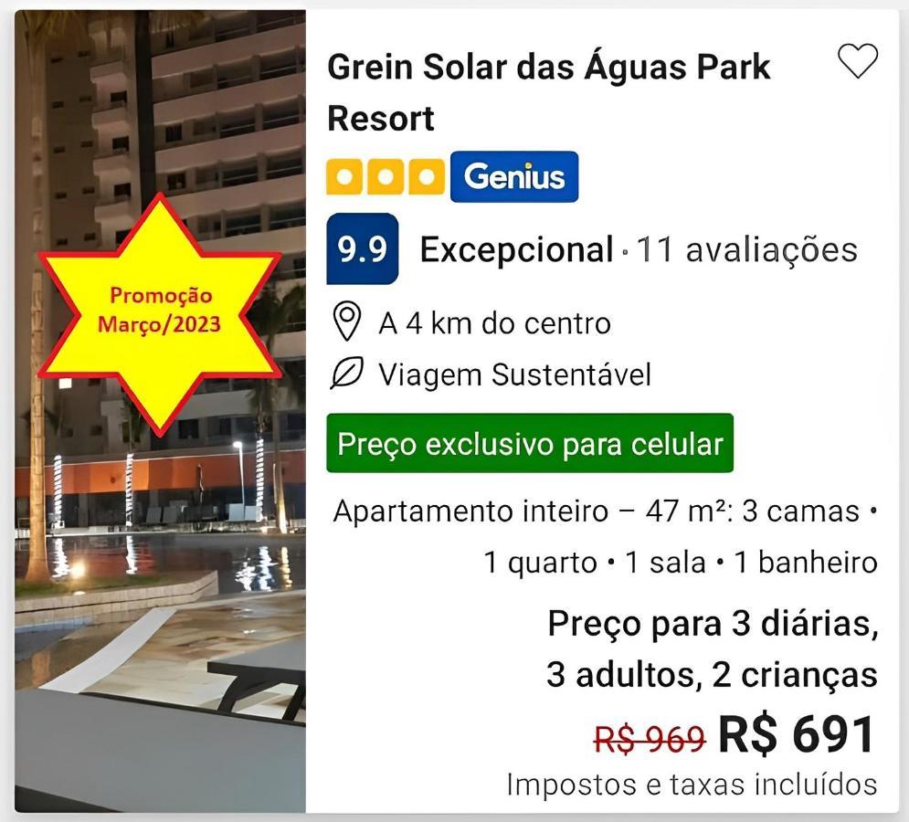 Grein Solar Das Aguas Park Resort โอลิมเปีย ภายนอก รูปภาพ